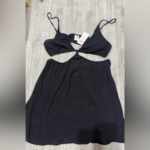 Wild Fable Black Cutout Top